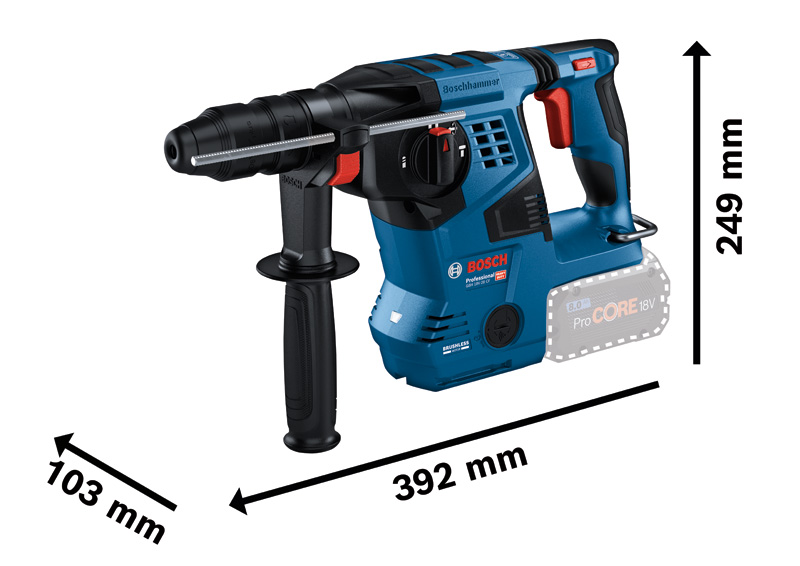 Bosch Akku Bohrhammer GBH 18V-28 CF / SOLO